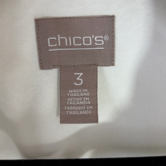 Chico's Classic White Sleeveless Blouse - Picture 2 of 3